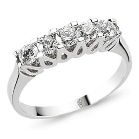 Harem Altın RMY516 18 Ayar Altın 0.80 ct Pırlanta Beştaş Yüzük