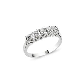 Harem Altın RMY516 18 Ayar Altın 0.80 ct Pırlanta Beştaş Yüzük