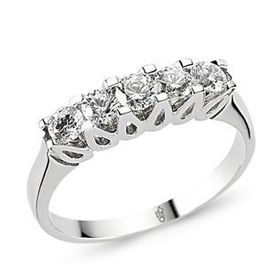 Harem Altın RMY516 18 Ayar Altın 0.80 ct Pırlanta Beştaş Yüzük