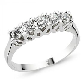 Harem Altın RMY516 18 Ayar Altın 0.80 ct Pırlanta Beştaş Yüzük