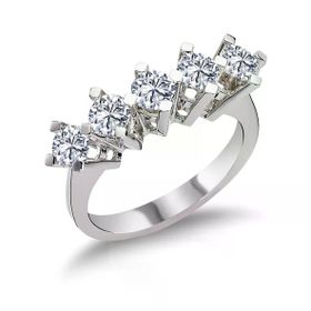 Harem Altın RMY524 14 Ayar Altın 1.25 Ct Pırlanta Beştaş Yüzük