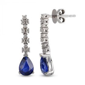 Harem Altın RTK1 1.58 ct Safir Pırlanta Küpe