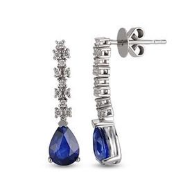 Harem Altın RTK1 1.58 ct Safir Pırlanta Küpe