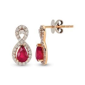 Harem Altın RTK10 1.77 ct Yakut Pırlanta Küpe