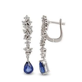 Harem Altın RTK11 2.12 ct Safir Pırlanta Küpe