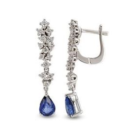 Harem Altın RTK11 2.12 ct Safir Pırlanta Küpe