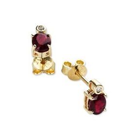 Harem Altın RTK12 1.07 ct Yakut Pırlanta Küpe