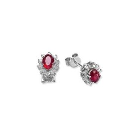 Harem Altın RTK13 2.91 ct Yakut Pırlanta Küpe