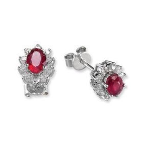 Harem Altın RTK13 2.91 ct Yakut Pırlanta Küpe