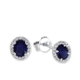 Harem Altın RTK14 1.12 ct Safir Pırlanta Küpe