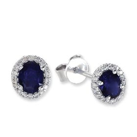 Harem Altın RTK14 1.12 ct Safir Pırlanta Küpe