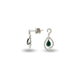 Harem Altın RTK16 0.98 ct Zümrüt Pırlanta Küpe