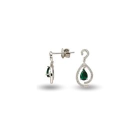 Harem Altın RTK16 0.98 ct Zümrüt Pırlanta Küpe