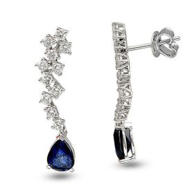 Harem Altın RTK17 3.48 ct Safir Pırlanta Küpe