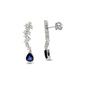 Harem Altın RTK17 3.48 ct Safir Pırlanta Küpe