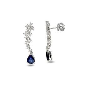 Harem Altın RTK17 3.48 ct Safir Pırlanta Küpe
