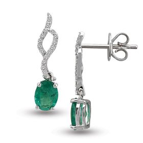 Harem Altın RTK18 0.97 ct Zümrüt Pırlanta Küpe