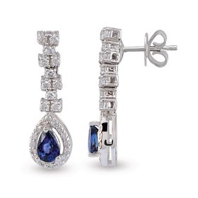 Harem Altın RTK2 1.19 ct Safir Pırlanta Küpe