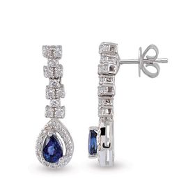Harem Altın RTK2 1.19 ct Safir Pırlanta Küpe