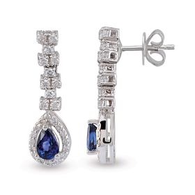 Harem Altın RTK2 1.19 ct Safir Pırlanta Küpe