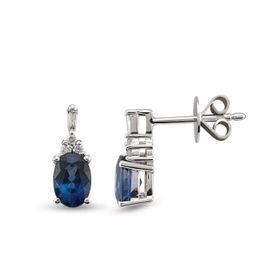 Harem Altın RTK21 1.31 ct Safir Pırlanta Küpe