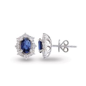 Harem Altın RTK23 1.65 ct Safir Pırlanta Küpe