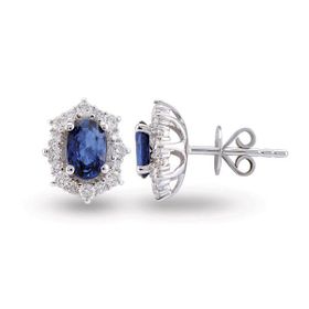 Harem Altın RTK23 1.65 ct Safir Pırlanta Küpe