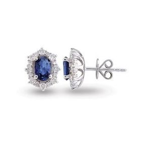Harem Altın RTK23 1.65 ct Safir Pırlanta Küpe