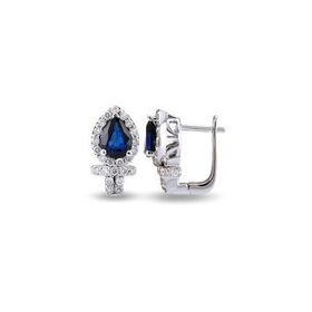 Harem Altın RTK24 2.27 ct Safir Pırlanta Küpe