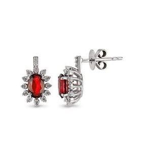 Harem Altın RTK25 1.26 ct Yakut Pırlanta Küpe