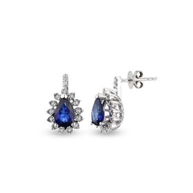 Harem Altın RTK26 0.86 ct Safir Pırlanta Küpe