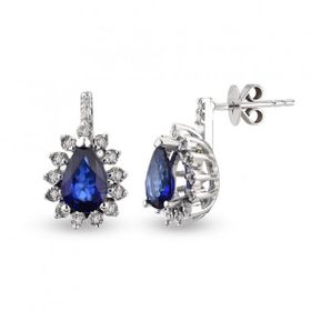Harem Altın RTK26 0.86 ct Safir Pırlanta Küpe