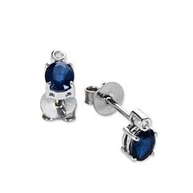 Harem Altın RTK29 1.00 ct Safir Pırlanta Küpe