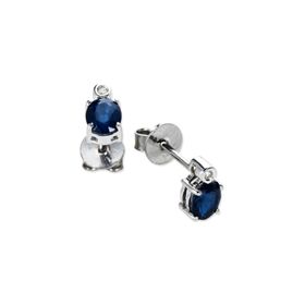 Harem Altın RTK29 1.00 ct Safir Pırlanta Küpe