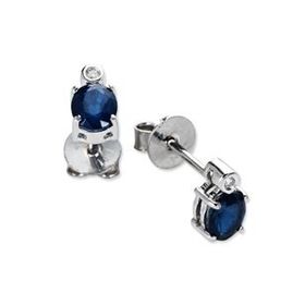 Harem Altın RTK29 1.00 ct Safir Pırlanta Küpe