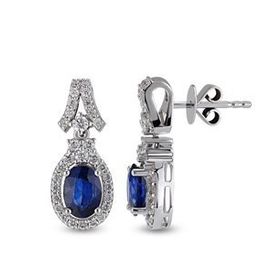 Harem Altın RTK30 2.29 ct Safir Pırlanta Küpe
