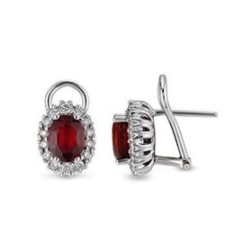 Harem Altın RTK31 3.97 ct Yakut Pırlanta Küpe