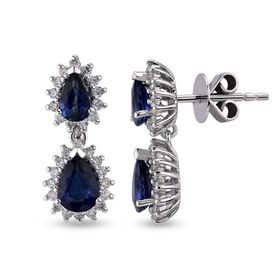 Harem Altın RTK32 3.16 ct Safir Pırlanta Küpe