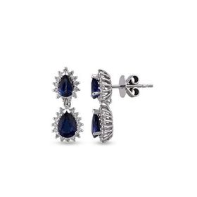 Harem Altın RTK32 3.16 ct Safir Pırlanta Küpe