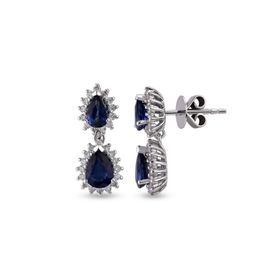 Harem Altın RTK32 3.16 ct Safir Pırlanta Küpe