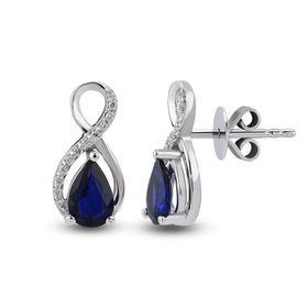 Harem Altın RTK34 0.91 ct Safir Pırlanta Küpe