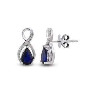 Harem Altın RTK34 0.91 ct Safir Pırlanta Küpe