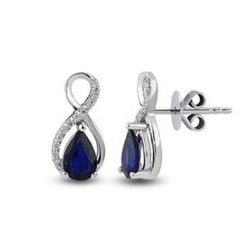 Harem Altın RTK34 0.91 ct Safir Pırlanta Küpe