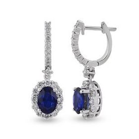 Harem Altın RTK35 2.50 ct Safir Pırlanta Küpe