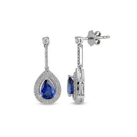 Harem Altın RTK36 2.12 ct Safir Pırlanta Küpe
