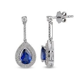 Harem Altın RTK36 2.12 ct Safir Pırlanta Küpe