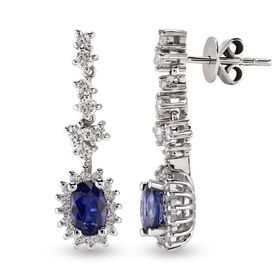 Harem Altın RTK38 1.74 ct Safir Pırlanta Küpe