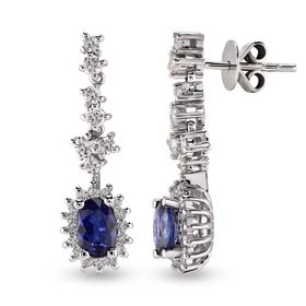 Harem Altın RTK38 1.74 ct Safir Pırlanta Küpe