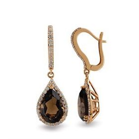 Harem Altın RTK40 4.34 ct Renkli Taşlı Pırlanta Küpe