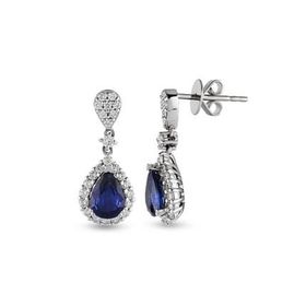 Harem Altın RTK41 1.86 ct Safir Pırlanta Küpe